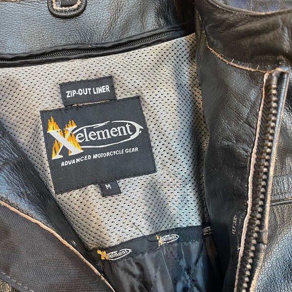 Men’s Leather Motorcylce Jacket size M Medium cafe Racer - Picture 3 of 10